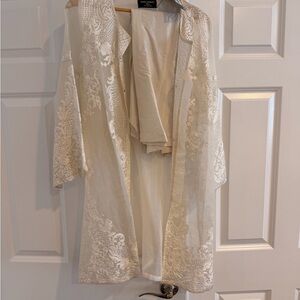 Elegant Sheer Lace Kimono